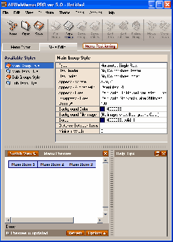 скриншот AllWebMenus Pro