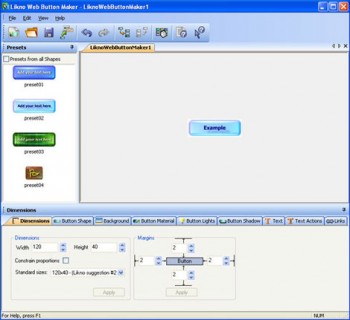 скриншот Likno Web Button Maker