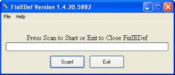 скриншот FixIEDef
