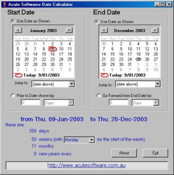 скриншот Date Calculator