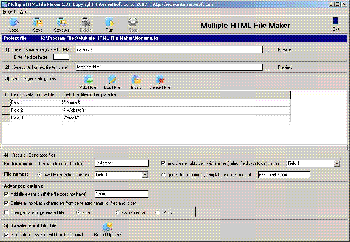 скриншот Multiple HTML File Maker