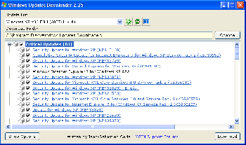 скриншот Windows Updates Downloader