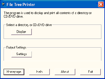 скриншот File Tree Printer