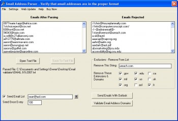 скриншот Email Address Parser