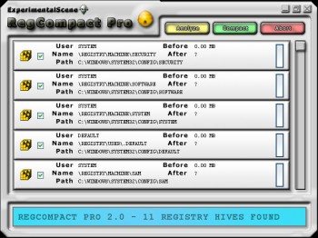 скриншот RegCompact Pro
