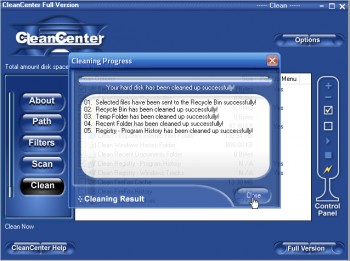 скриншот CleanCenter