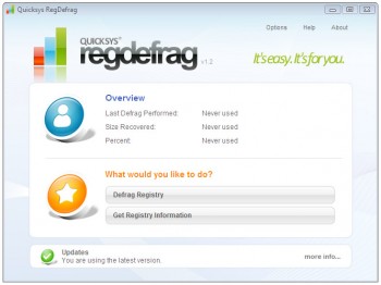 скриншот Quicksys RegDefrag