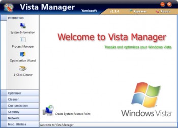 скриншот Vista Manager