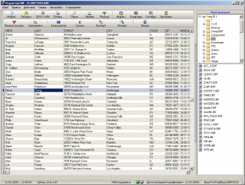 скриншот Редактор DBF