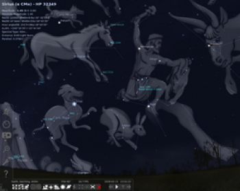 скриншот Stellarium 0.10.2