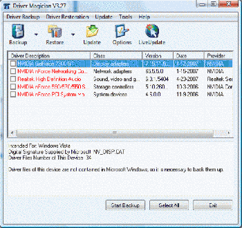 скриншот Driver Magician
