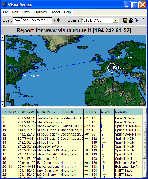 скриншот VisualRoute
