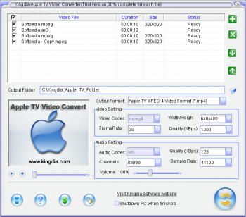скриншот Apple TV Video Converter