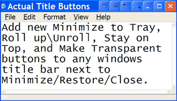 скриншот Actual Title Buttons