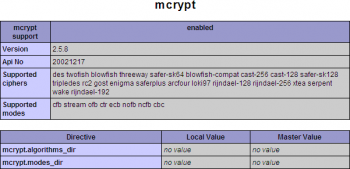 скриншот mcrypt