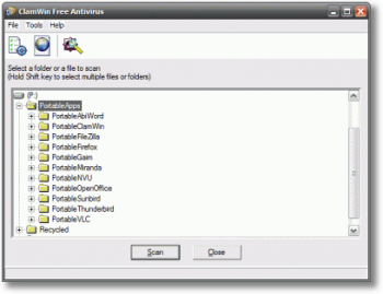 скриншот ClamWin Free Antivirus