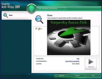 скриншот Kaspersky Rescue Disk