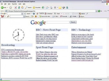 скриншот Aardvark Homepage Creator