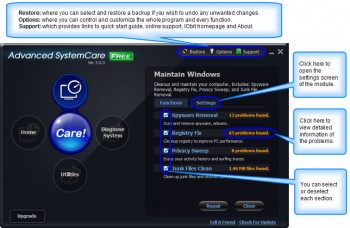скриншот Advanced SystemCare