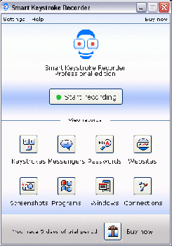 скриншот Smart Keystroke Recorder Pro