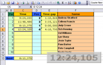 скриншот XNote Stopwatch