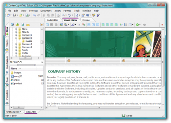 скриншот CoffeeCup HTML Editor