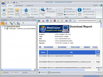 скриншот WebCopier