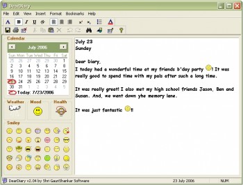 скриншот DearDiary