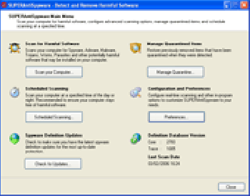 скриншот SUPERAntiSpyware Free Edition