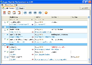 скриншот Super Flexible File Synchronizer 