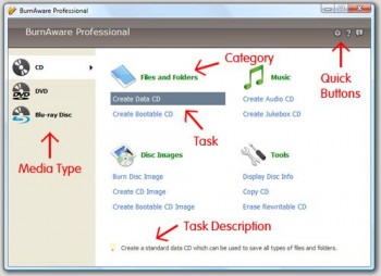 скриншот BurnAware Professional