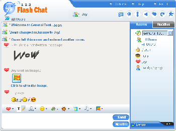 скриншот 123 Flash Chat Server Software