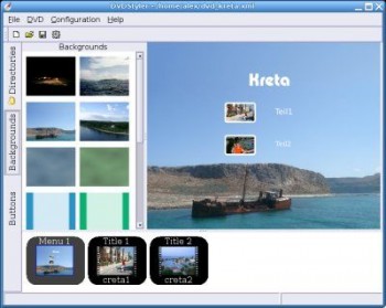 скриншот DVDStyler