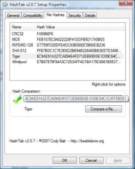 скриншот HashTab