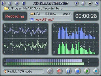 скриншот AD Sound Recorder