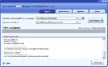 скриншот Advanced BKF Repair