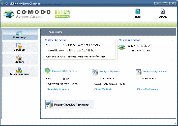 скриншот Comodo System Cleaner