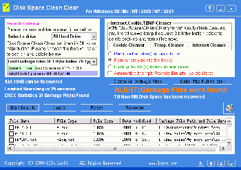 скриншот Disk Space Clean Clear