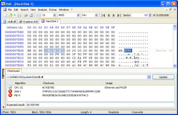 скриншот HxD Hex Editor