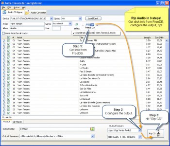 скриншот Audio Transcoder