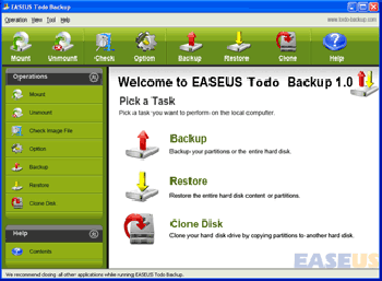 скриншот EASEUS Todo Backup