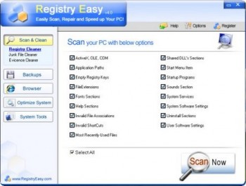 скриншот Registry Easy 