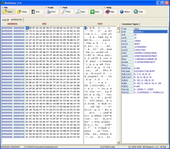 скриншот BinViewer