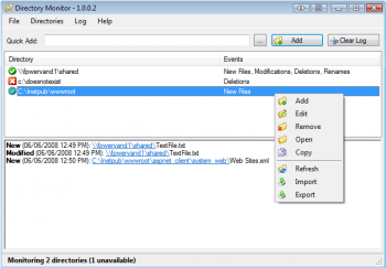 скриншот Directory Monitor