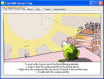 скриншот Free RAR Extract Frog