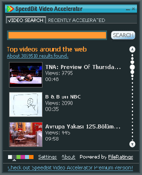 скриншот SpeedBit Video Accelerator