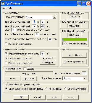 скриншот EyesProtector