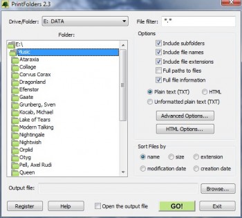 скриншот PrintFolders