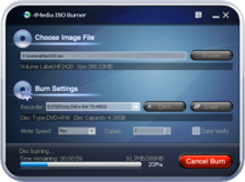 скриншот 4Media ISO Burner