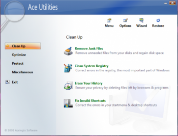 скриншот Ace Utilities